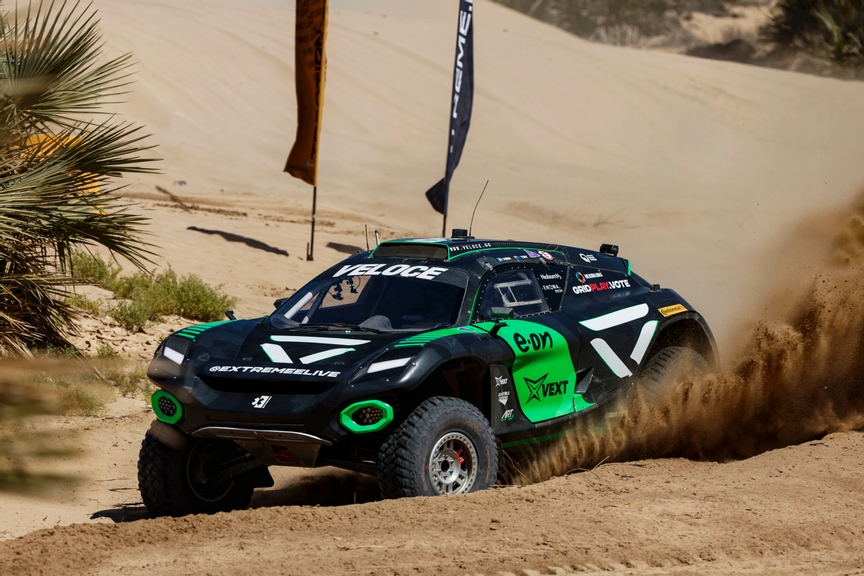 MARCH 12: Molly Taylor (AUS) / Kevin Hansen (SWE), Veloce Racing during the Desert X-Prix on March 12, 2023. (Photo by Sam Bloxham / LAT Images)