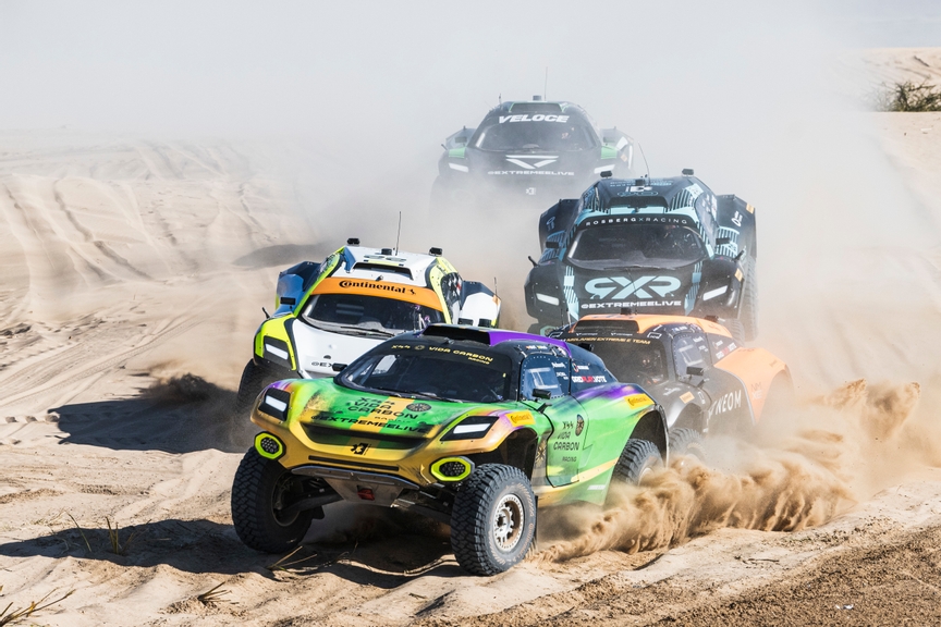 MARCH 11: Cristina Gutierrez (ESP) / Fraser McConnell (JAM), X44 Vida Carbon Racing during the Desert X-Prix on March 11, 2023. (Photo by Charly Lopez / LAT Images)