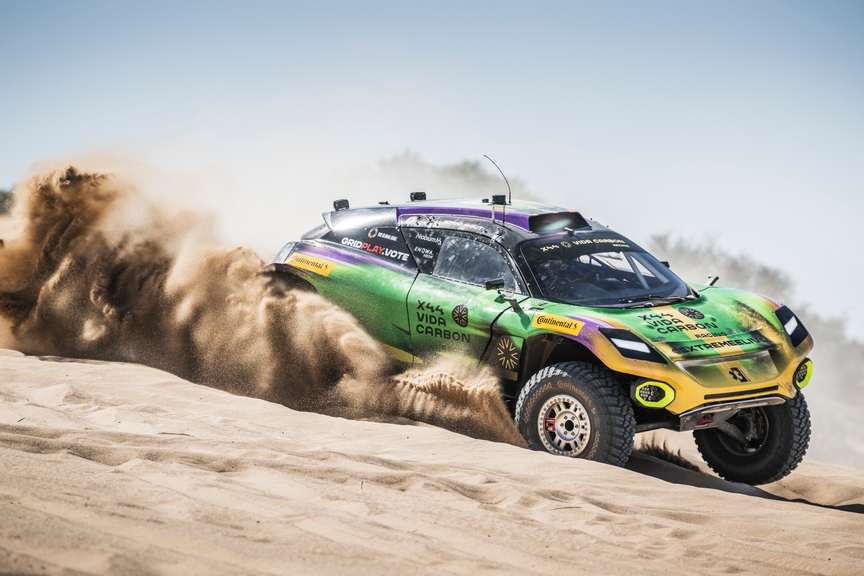 MARCH 10: Cristina Gutierrez (ESP) / Fraser McConnell (JAM), X44 Vida Carbon Racing during the Desert X-Prix on March 10, 2023. (Photo by LAT Images)