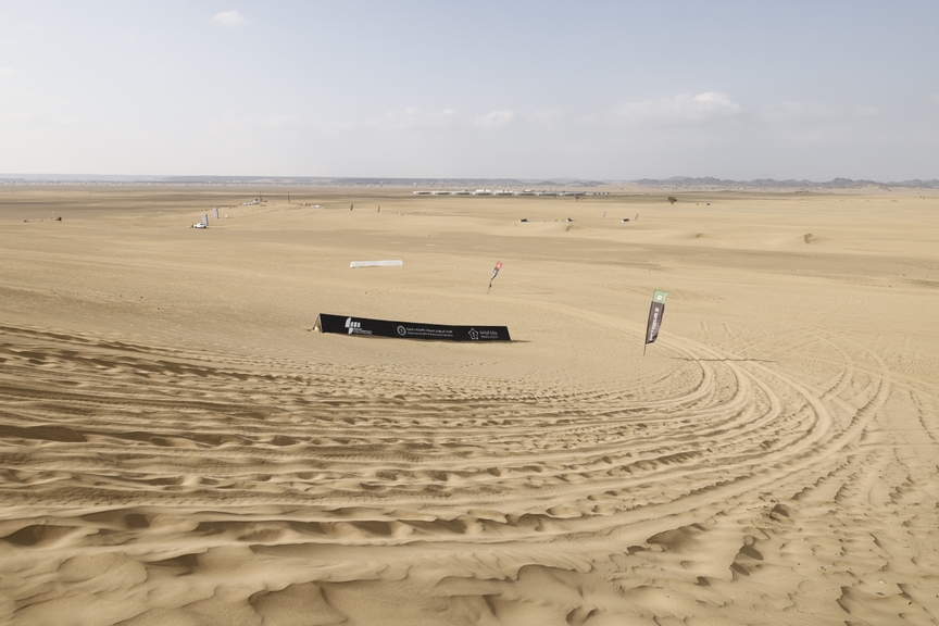 FEBRUARY 15: On track branding during the Saudi Arabia on February 15, 2024. (Photo by Andrew Ferraro / LAT Images)