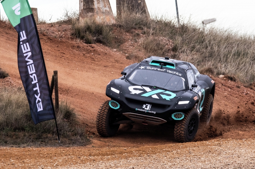 |Photographer: Jordi Rierola|Event: Preseason Testing|Circuit: MotorLand Aragon|Location: Alcaniz|Series: Extreme E|Country: Spain|Season: 2020|Keyword: 2020|Team: Rosberg Xtreme Racing|Car: Spark ODYSSEY 21|Driver: Johan Kristoffersson|Driver: Molly Taylor|