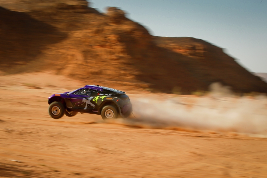 ALULA, SAUDI ARABIA - APRIL 03: Cristina Gutierrez (ESP)/Sebastien Loeb (FRA), X44 during the Desert X-Prix at AlUla on April 03, 2021 in AlUla, Saudi Arabia. (Photo by Colin McMaster / LAT Images)