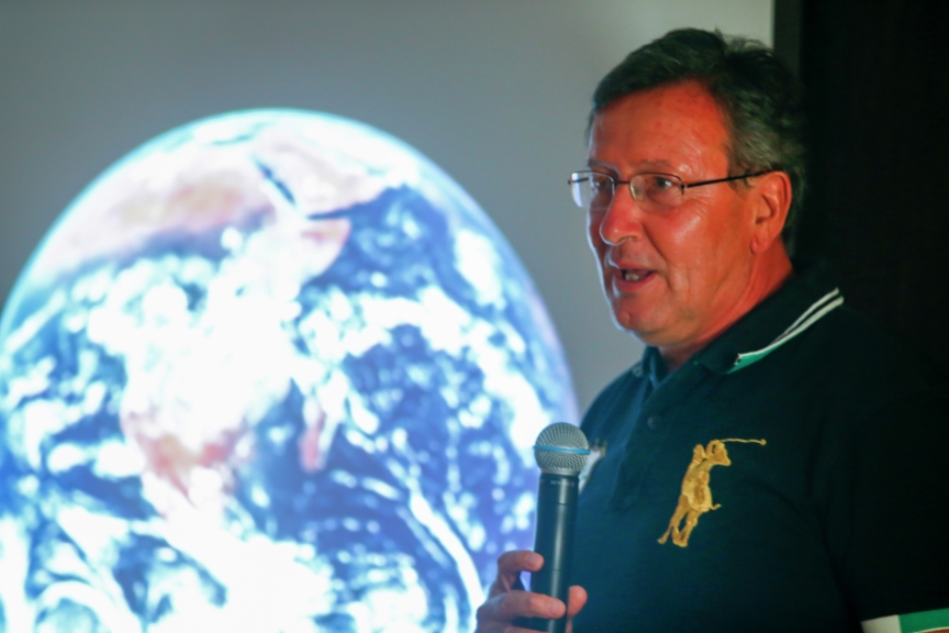 MARCH 30: Carlos M. Duarte, Distinguished Professor, Marine Science, KAUST  aboard The St Helena logistics ship during the Saudi Arabia on March 30, 2021. (Photo by Colin McMaster / LAT Images)