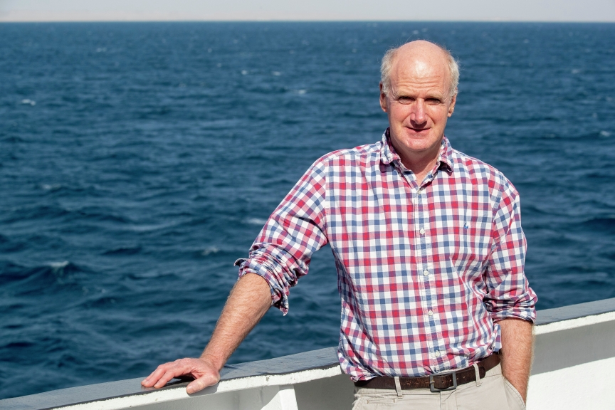 MARCH 31: Richard Washington, Professor of Climate Science, Keble College, Oxford aboard The St Helena logistics ship during the Saudi Arabia on March 31, 2021. (Photo by Colin McMaster / LAT Images)
