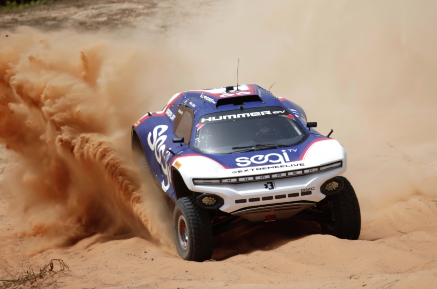 LAC ROSE, SENEGAL - MAY 29: Sara Price (USA)/Kyle Leduc (USA), Segi TV Chip Ganassi Racing during the Ocean X-Prix at Lac Rose on May 29, 2021 in Lac Rose, Senegal. (Photo by Andrew Ferraro / LAT Images)