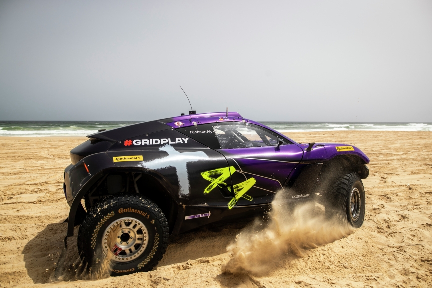 LAC ROSE, SENEGAL - MAY 29: Cristina Gutierrez (ESP)/Sebastien Loeb (FRA), X44 during the Ocean X-Prix at Lac Rose on May 29, 2021 in Lac Rose, Senegal. (Photo by Sam Bloxham / LAT Images)
