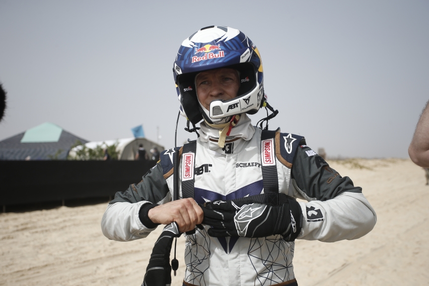 LAC ROSE, SENEGAL - MAY 30: Mattias Ekstrom (SWE), ABT CUPRA XE during the Ocean X-Prix at Lac Rose on May 30, 2021 in Lac Rose, Senegal. (Photo by Andrew Ferraro / LAT Images)