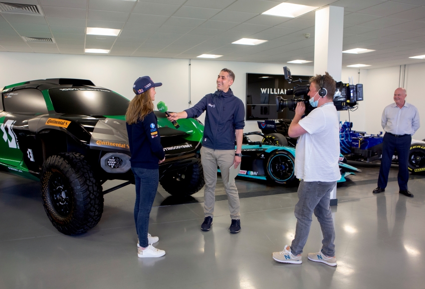 Extreme E press day at Williams Advanced Engineering. 14/7/21/
Photo Tom Pilston.
