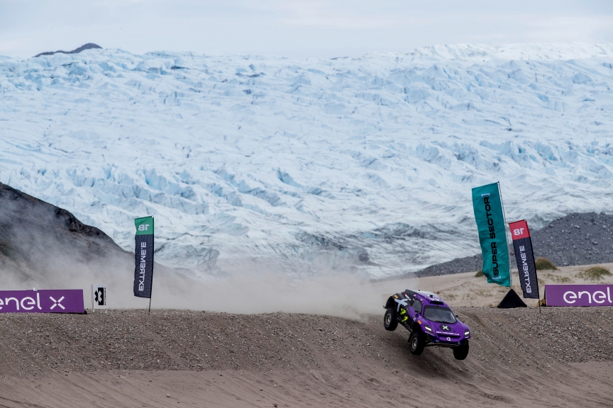 KANGERLUSSUAQ, GREENLAND - AUGUST 28: Cristina Gutierrez (ESP)/Sebastien Loeb (FRA), X44 during the Arctic X-Prix at Kangerlussuaq on August 28, 2021 in Kangerlussuaq, Greenland. (Photo by Zak Mauger / LAT Images)
