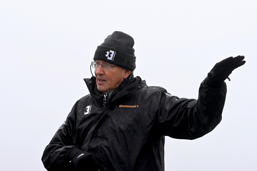 KANGERLUSSUAQ, GREENLAND - AUGUST 27: Carlos M. Duarte, Distinguished Professor, Marine Science, KAUST during the Arctic X-Prix at Kangerlussuaq on August 27, 2021 in Kangerlussuaq, Greenland. (Photo by Sam Bagnall / LAT Images)