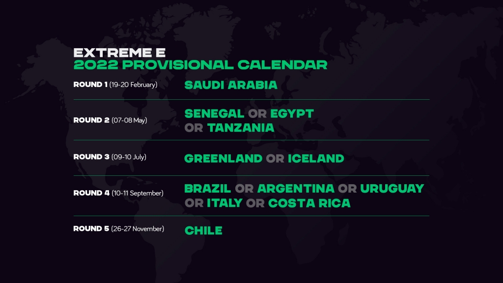 Extreme E reveals provisional Season 2 calendar News Extreme E