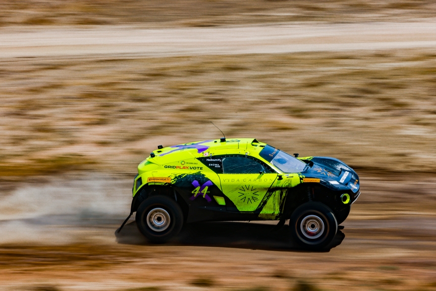 JULY 05: Cristina Gutierrez (ESP) / Sebastien Loeb (FRA), Team X44 during the Sardinia on July 05, 2022. (Photo by Andrew Ferraro / LAT Images)