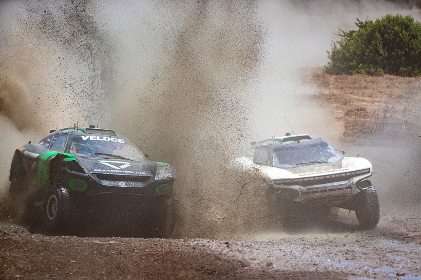 JULY 07: Christine 'GZ' Giampaoli Zonca (ESP) / Lance Woolridge (ZAF), Veloce Racing Sara Price (USA) / Kyle Leduc (USA), Chip Ganassi Racing during the Sardinia on July 07, 2022. (Photo by Sam Bloxham / LAT Images)