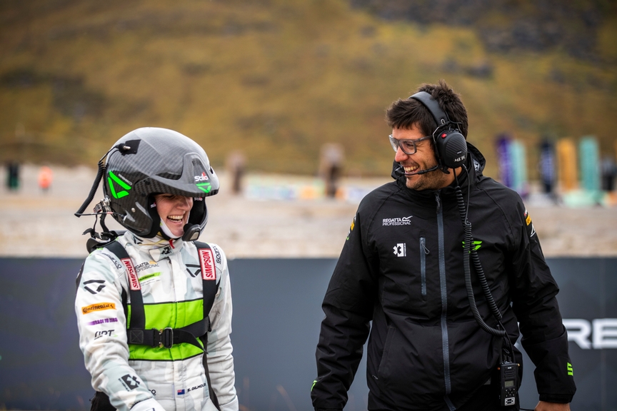 KANGERLUSSUAQ, GREENLAND - AUGUST 27: Emma Gilmour (NZL), Veloce Racing during the Arctic X-Prix at Kangerlussuaq on August 27, 2021 in Kangerlussuaq, Greenland. (Photo by Sam Bloxham / LAT Images)