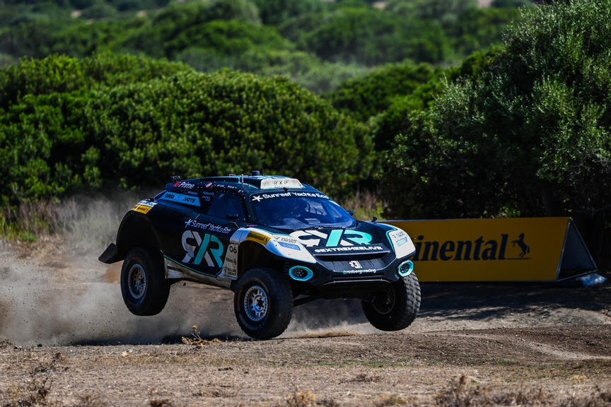 CAPO TEULADA, SARDINIA, ITALY - JULY 09: Mikaela Ahlin-Kottulinsky (SWE) / Johan Kristoffersson (SWE), Rosberg X Racing during the Sardinia II on July 09, 2022 in Capo Teulada, Sardinia, Italy. (Photo by Sam Bagnall / LAT Images)